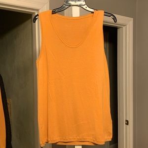 J.Jill sweater-like orange tank top - women’s size medium - worn a few times